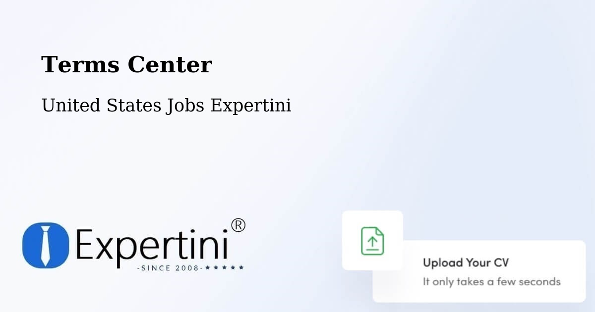 Terms Center - United States Jobs Expertini